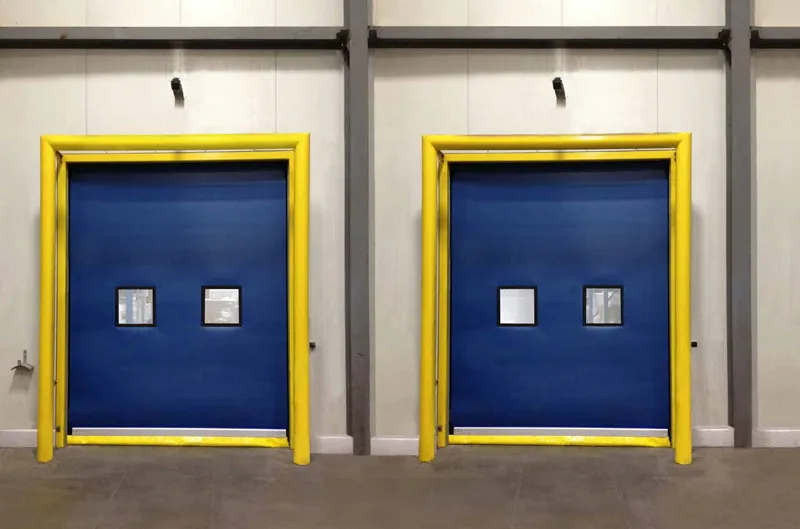 PredaCool blue fabric doors closed