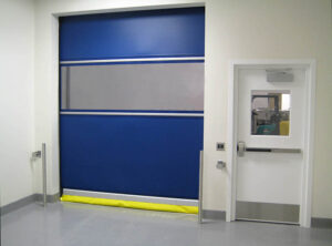 Plexline Blue Fabric Door